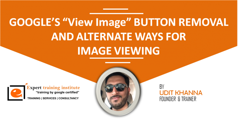Google view image button