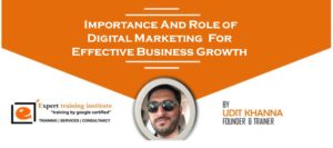 Read more about the article Importance And Role of Digital Marketing  For Effective Business Growth