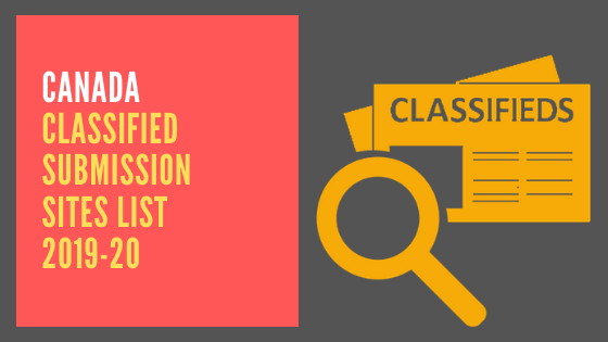 Canada Classified Submission Sites List